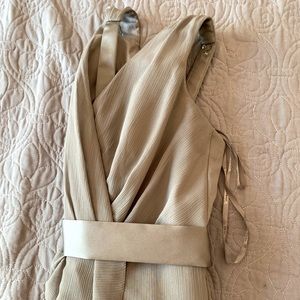 Dark Gray White by Vera Wang Bridesmaids Dress